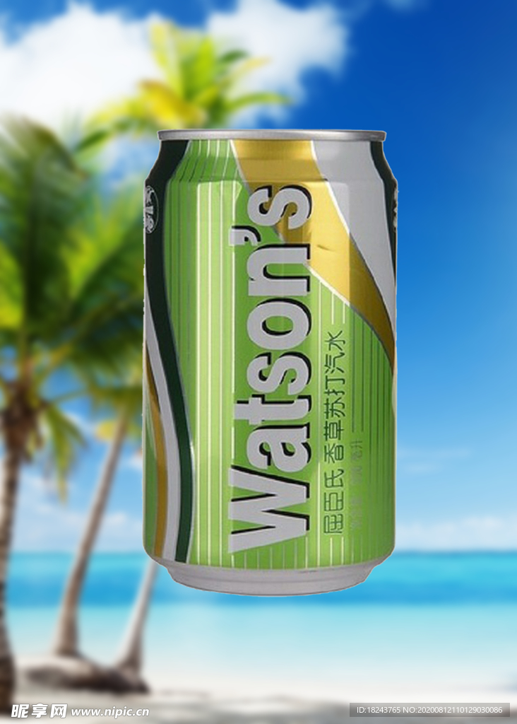 屈臣氏香草苏打水