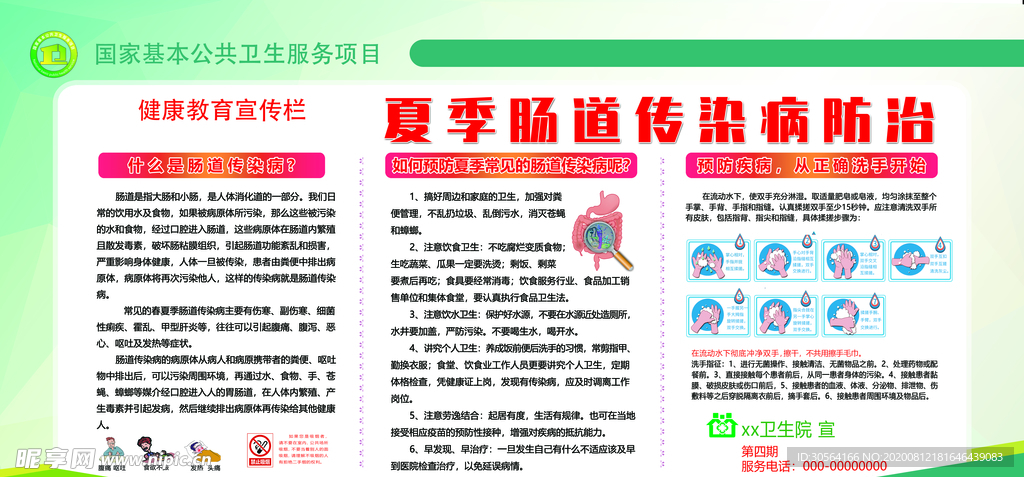 健康教育公益宣传展板素材