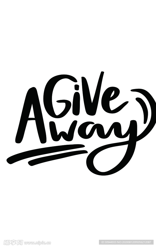 黑色字母装饰画