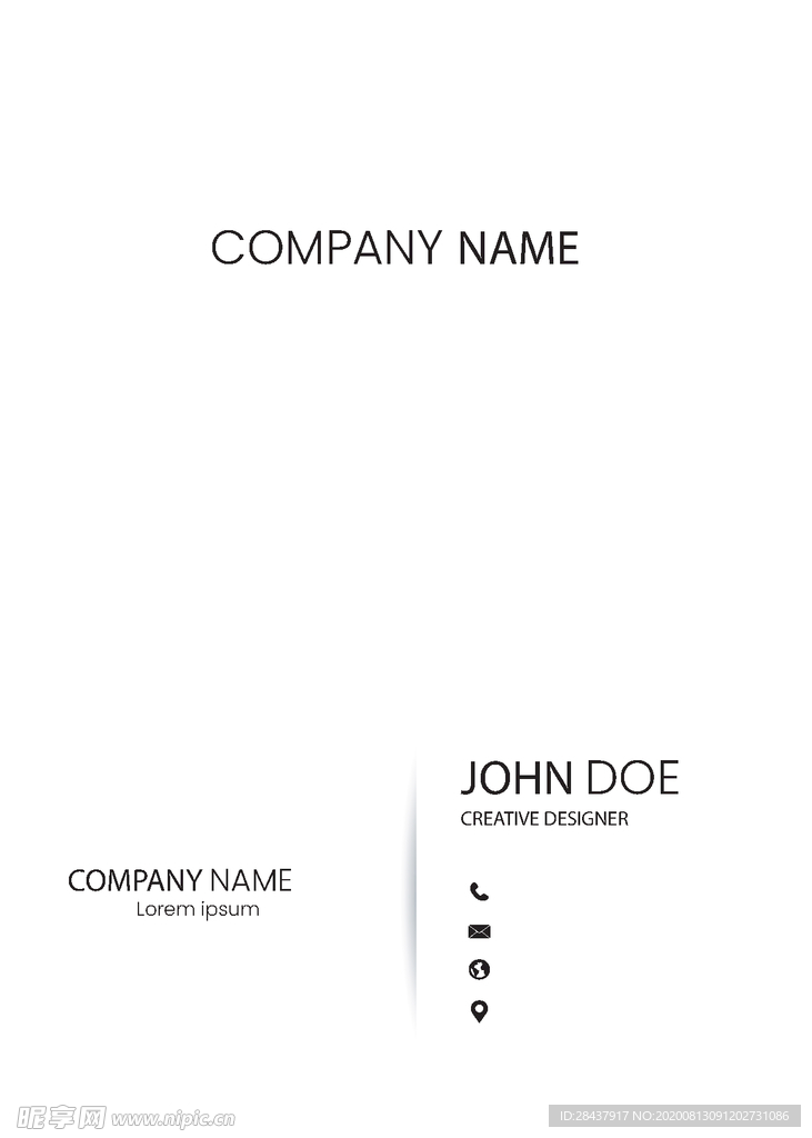 矢量名片模板