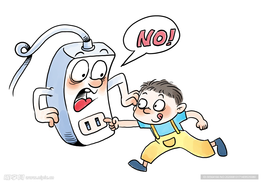 儿童安全用电宣传社会公益素材