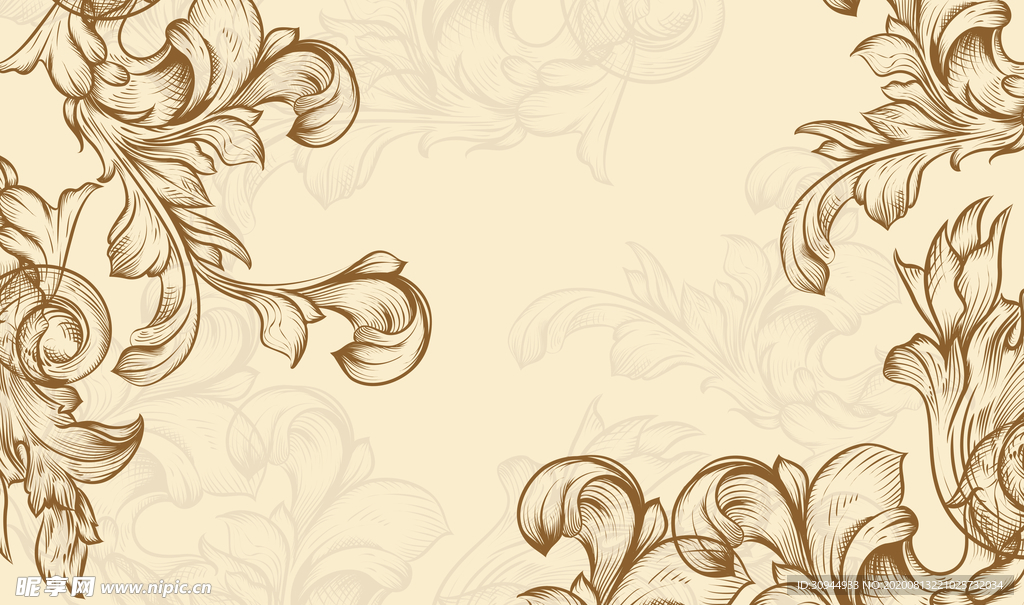 花纹欧式背景墙