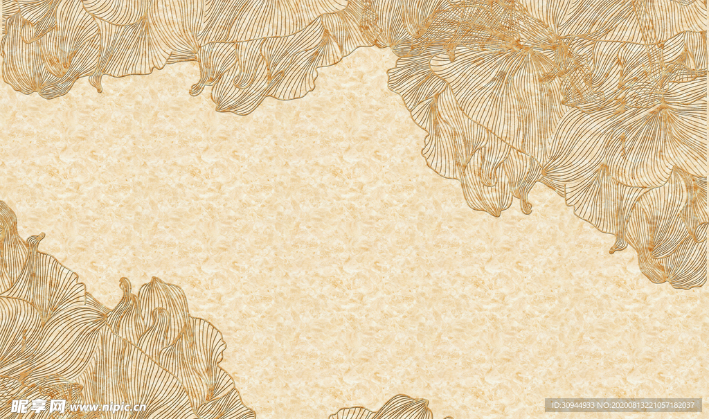 复古花纹背景墙