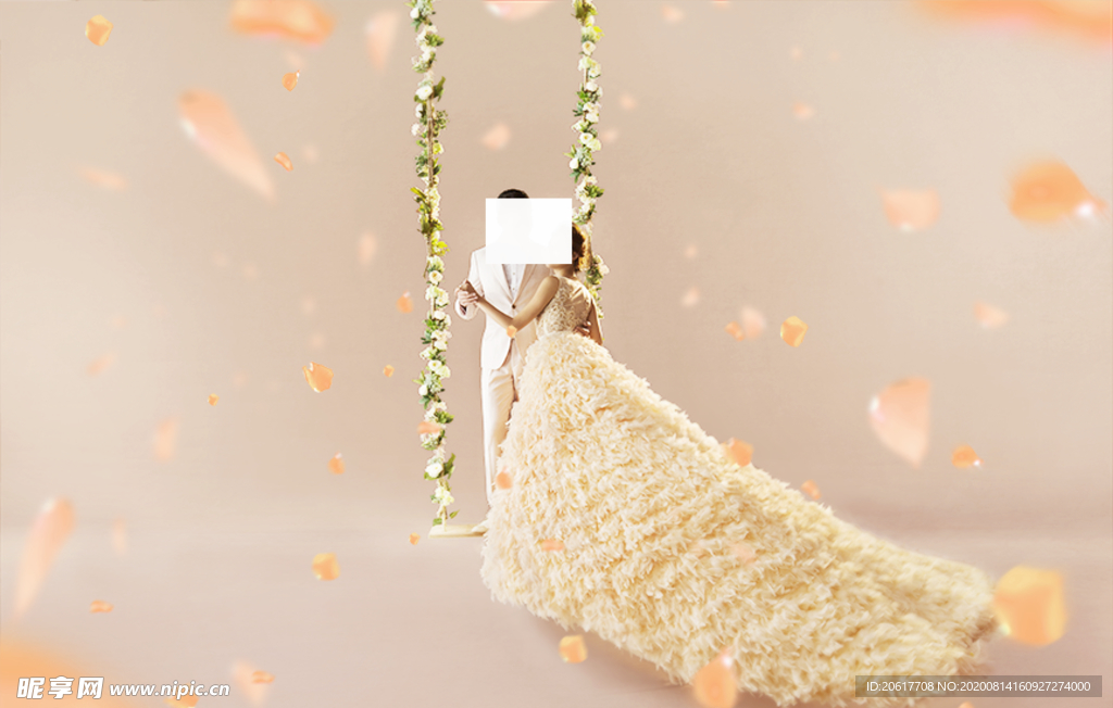 婚纱照 花瓣素材 花瓣设计 矢