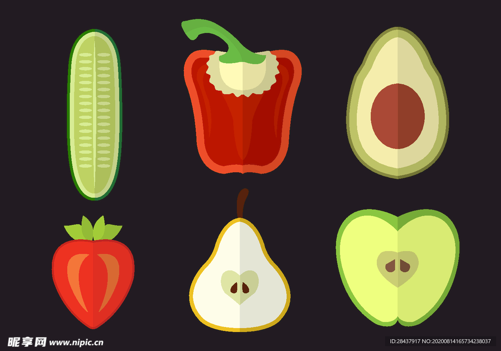 矢量果蔬素材