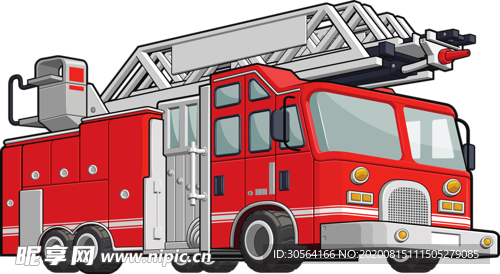 消防车设备汽车合成海报素材