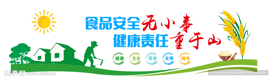 食品安全公益社会活动宣传展板