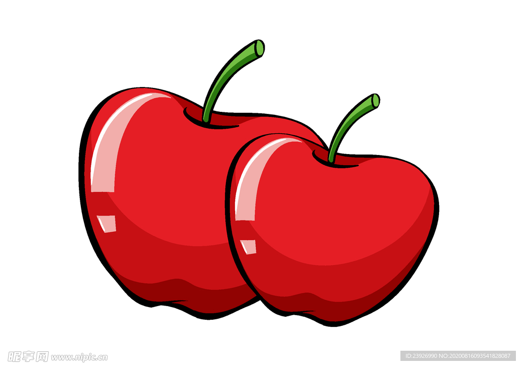 卡通苹果