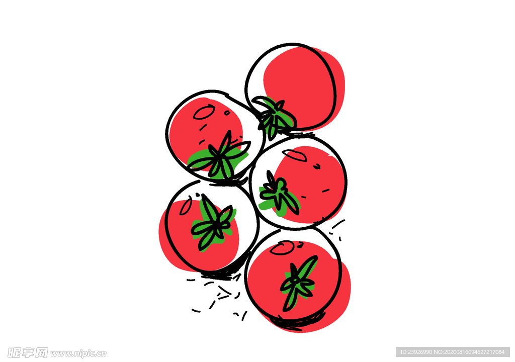 卡通西红柿