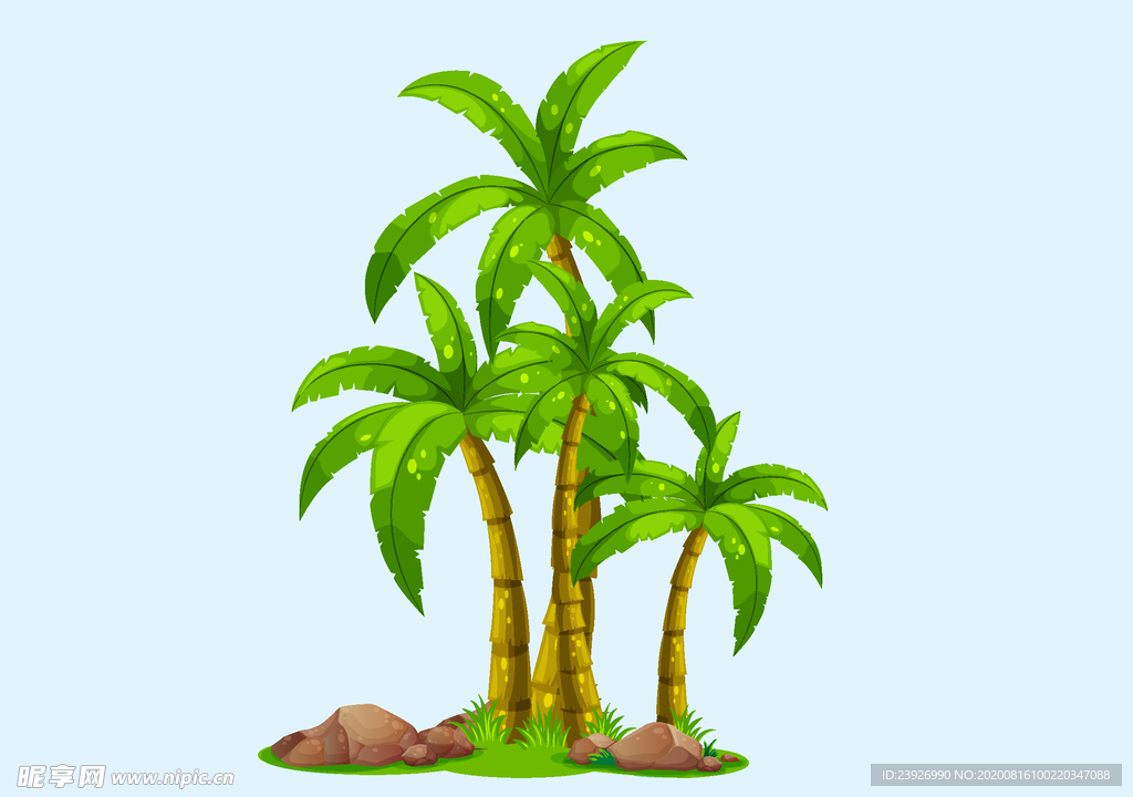 椰子树手绘