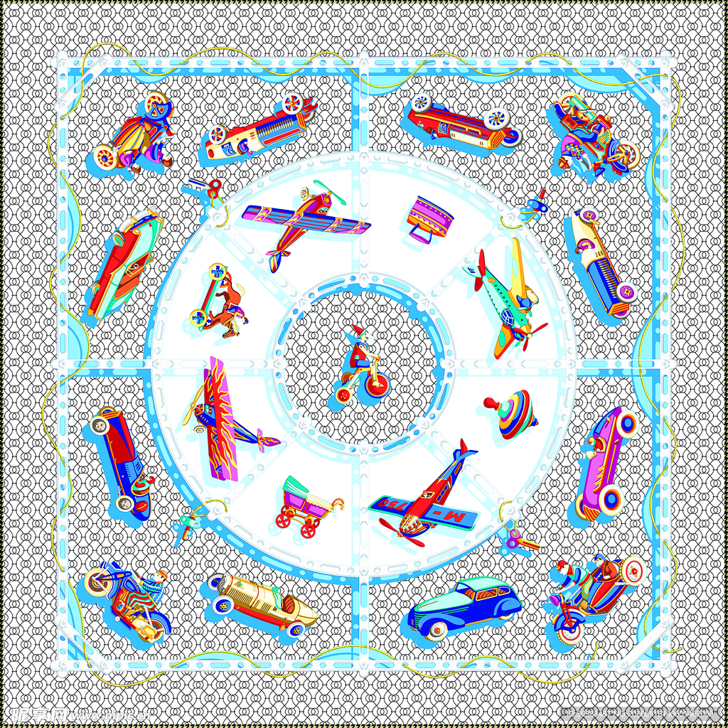 方巾 车辆 圆圈