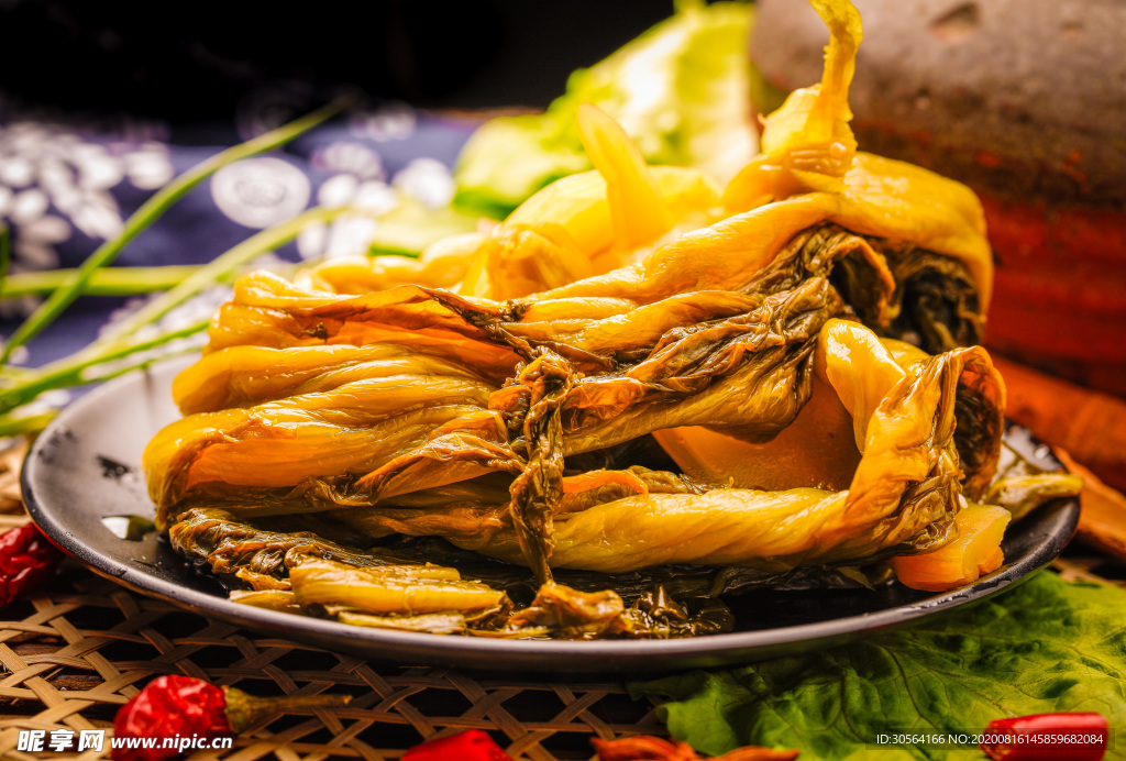 酸菜美食食材餐饮合成背景素材
