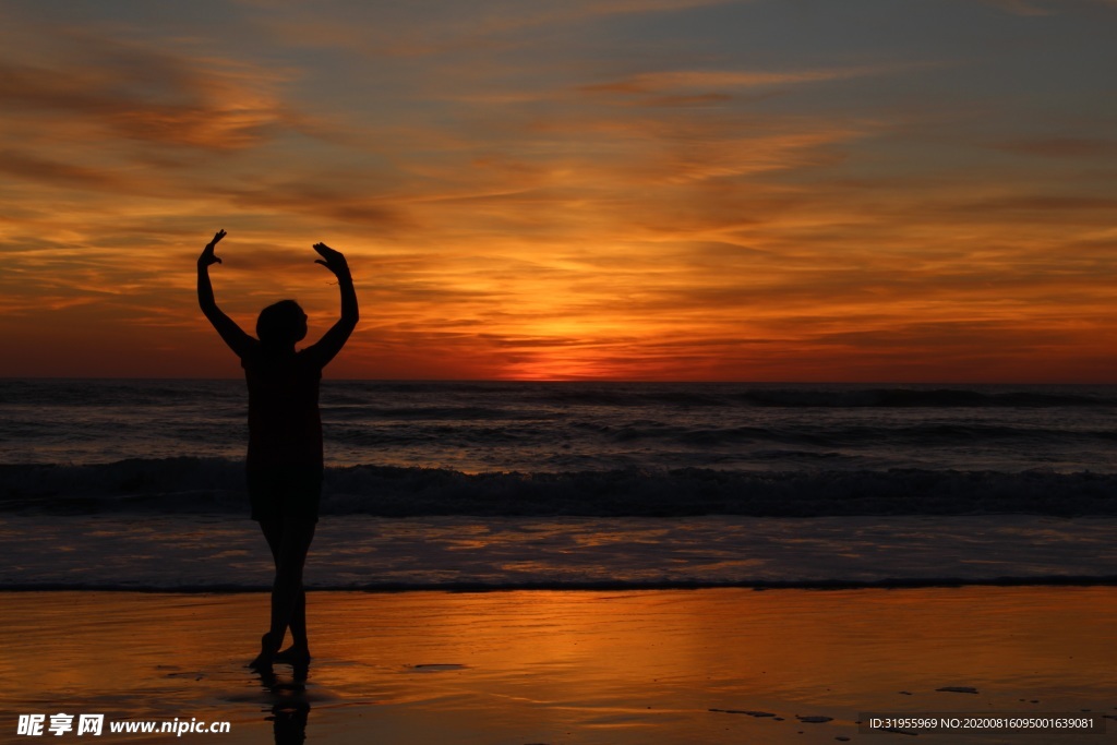 海边 舞蹈