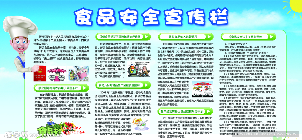 食品安全宣传栏