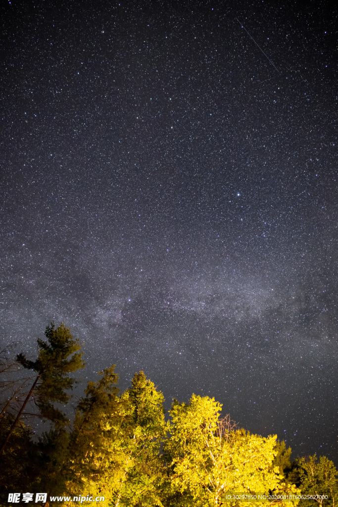 野外的星空