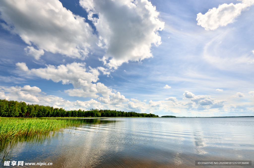 湖面自然风光