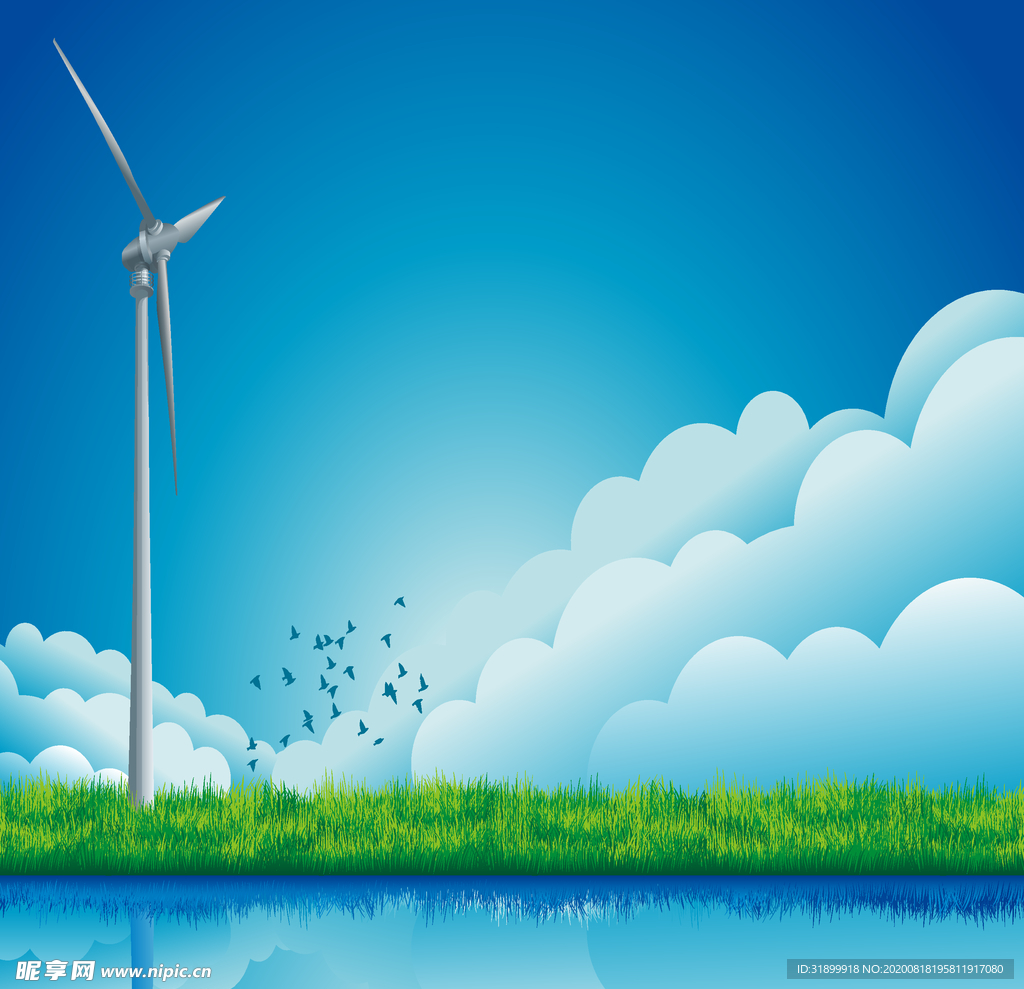 矢量景色 自然风光 手绘 插画