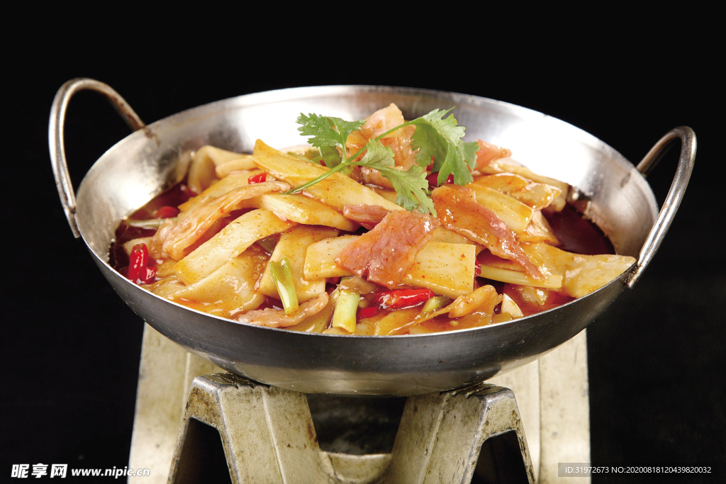 干锅培根杏鲍菇