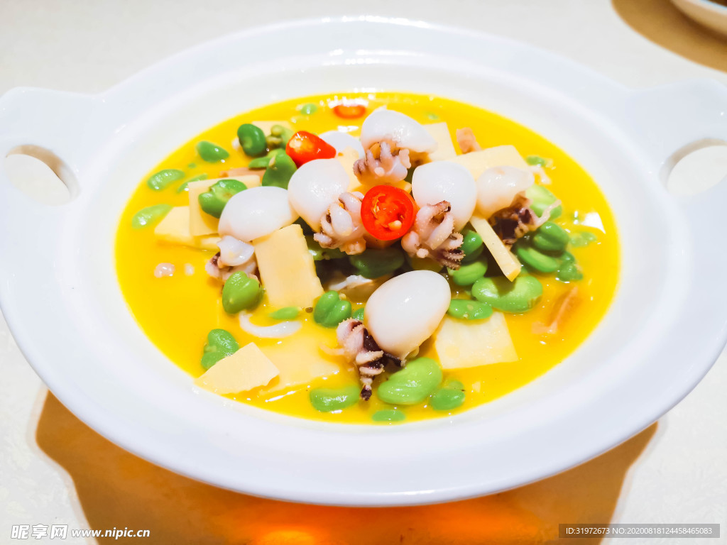 热菜 豆瓣鲜笋目鱼仔