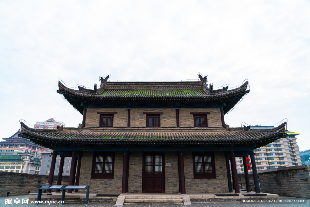 西安古城墙永宁门敌楼