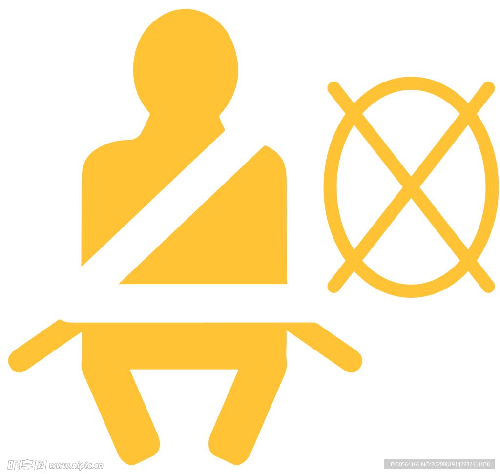 汽车安全标志标识图形图标素材