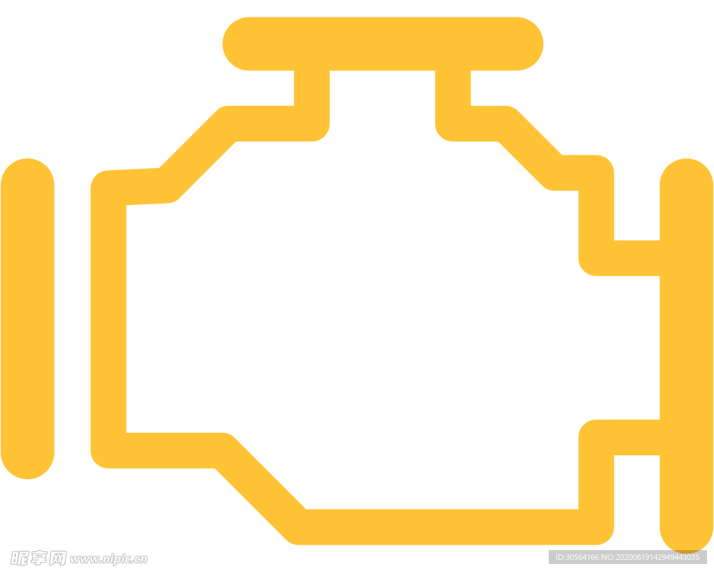 汽车安全标志标识图形图标素材