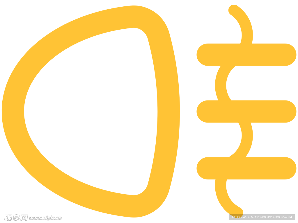 汽车安全标志标识图形图标素材