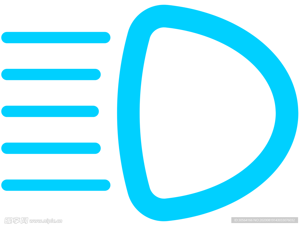 汽车安全标志标识图形图标素材