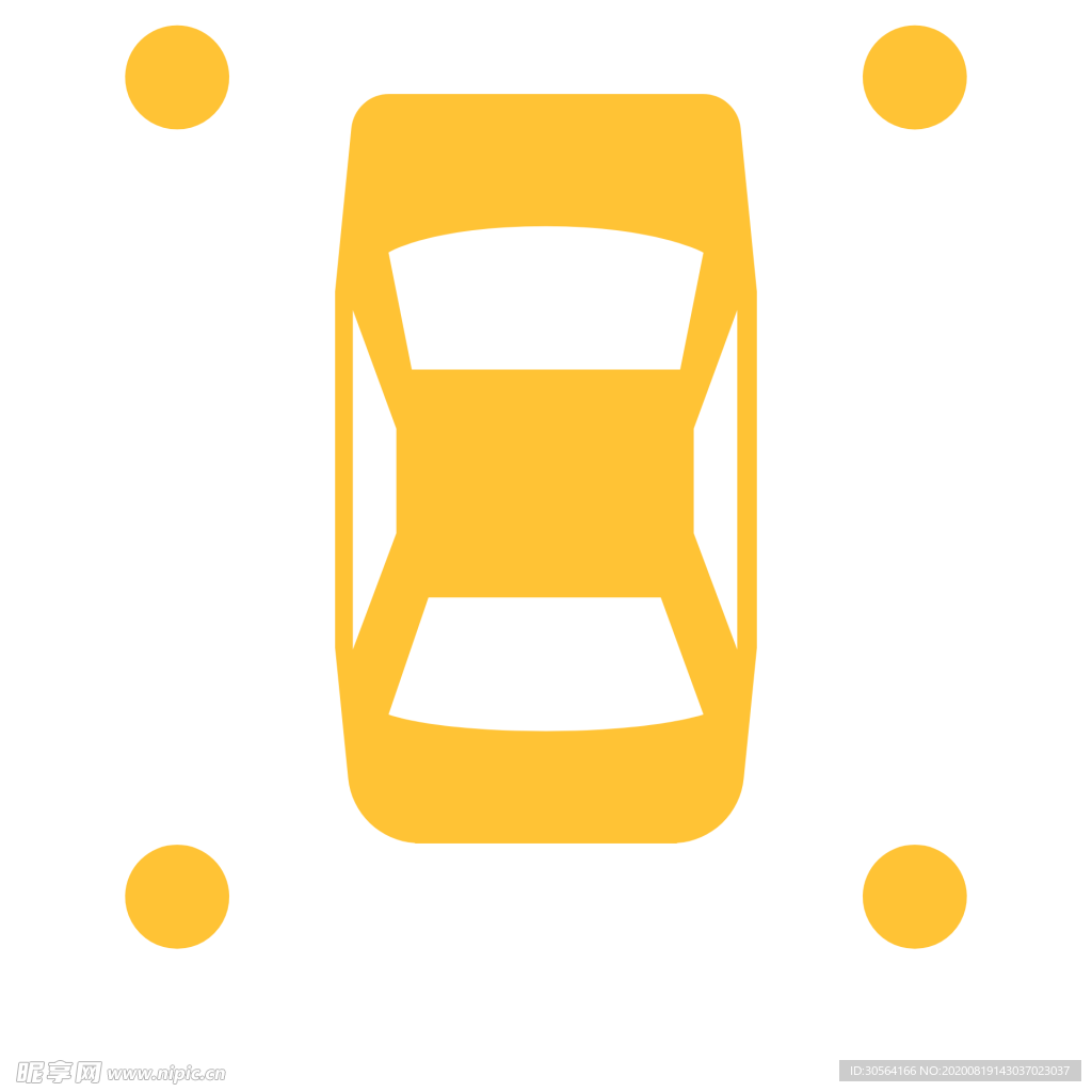 汽车安全标志标识图形图标素材