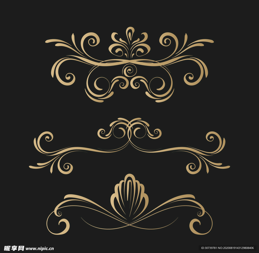 精美欧式矢量花纹