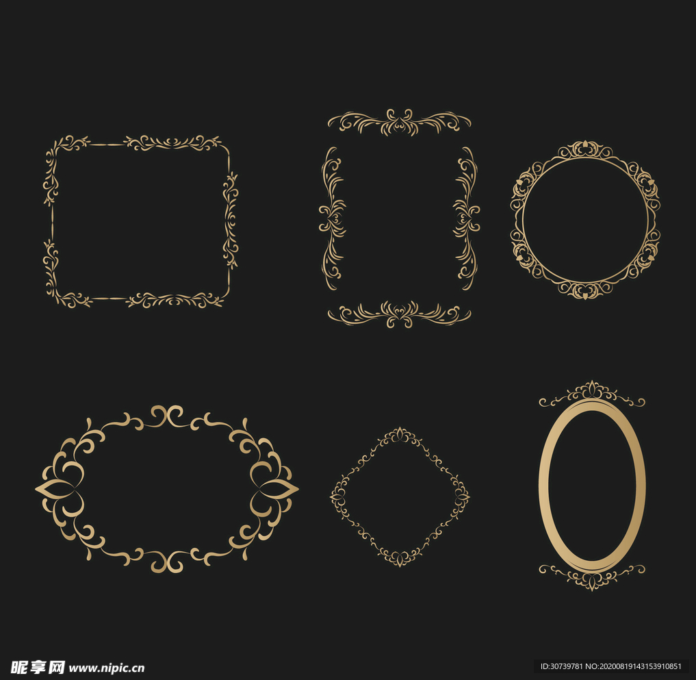 精美欧式矢量花纹