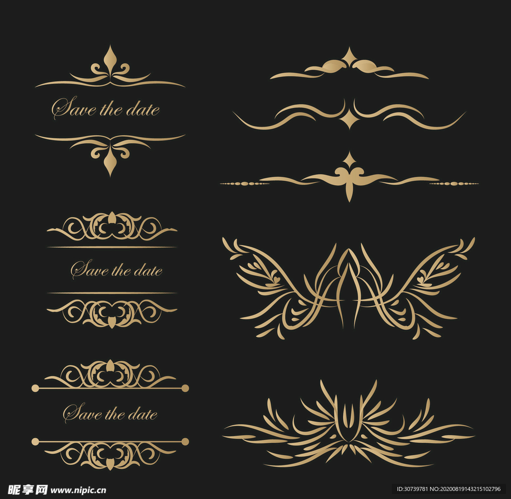 精美欧式矢量花纹