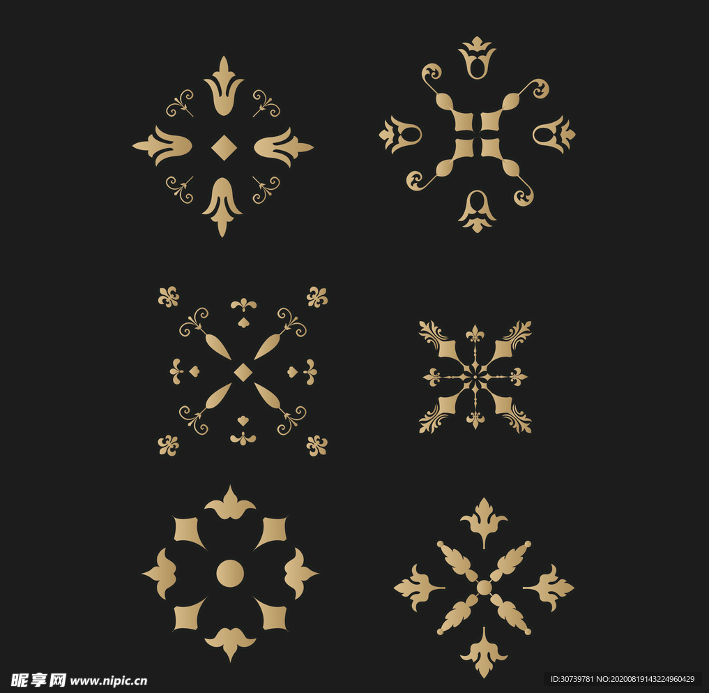 精美欧式矢量花纹