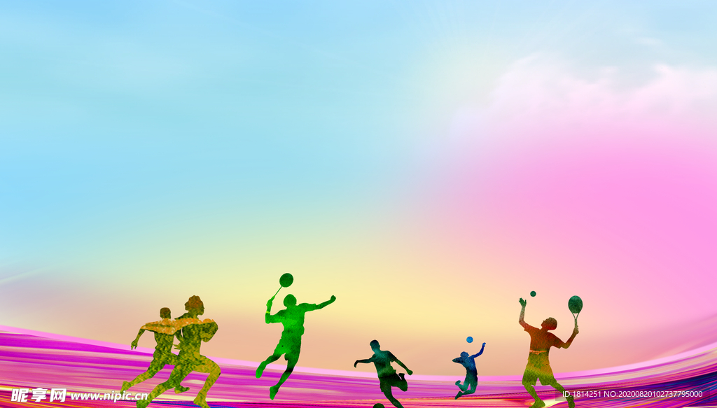 运动会背景艺术节背景彩色背景