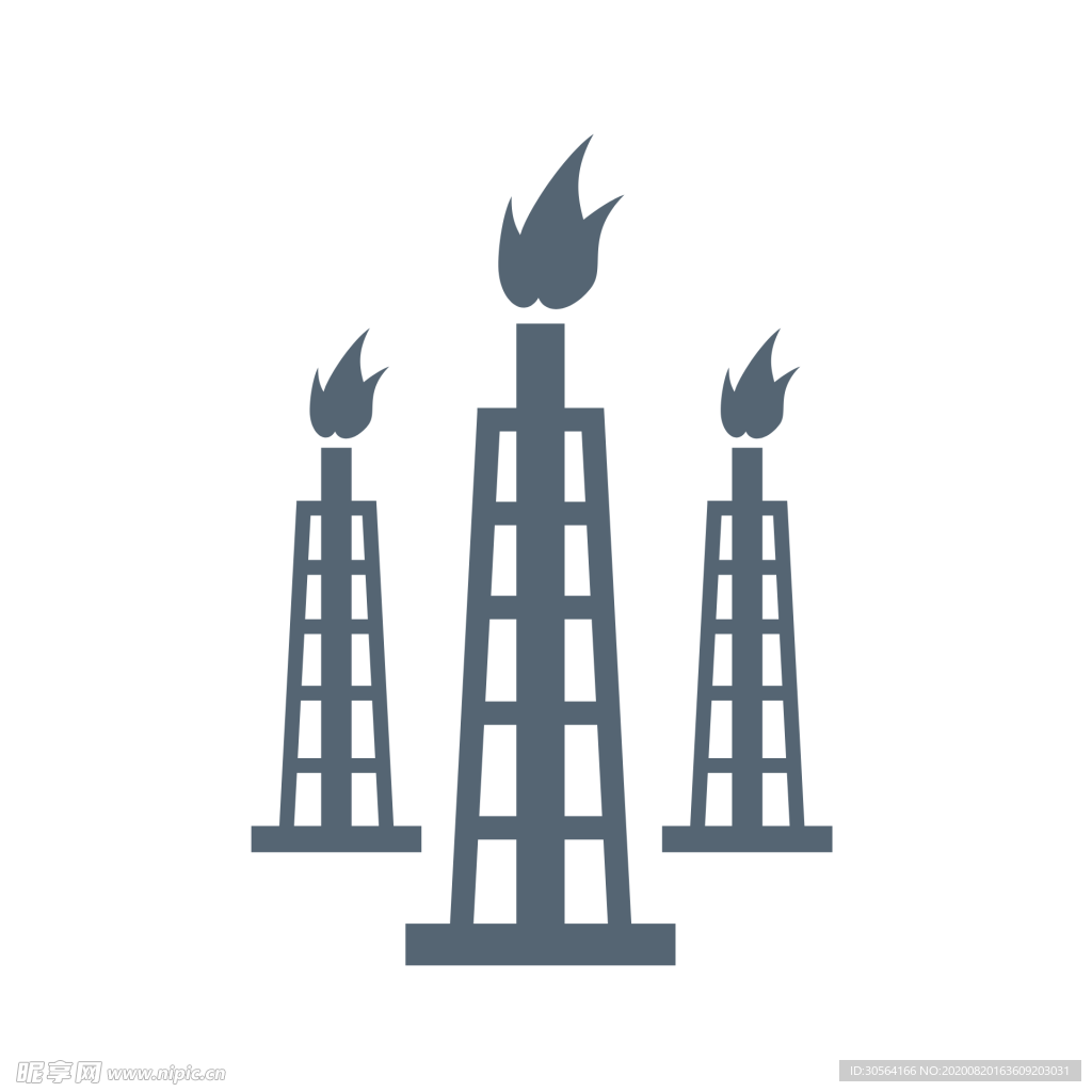油井标志标识图标背景素材