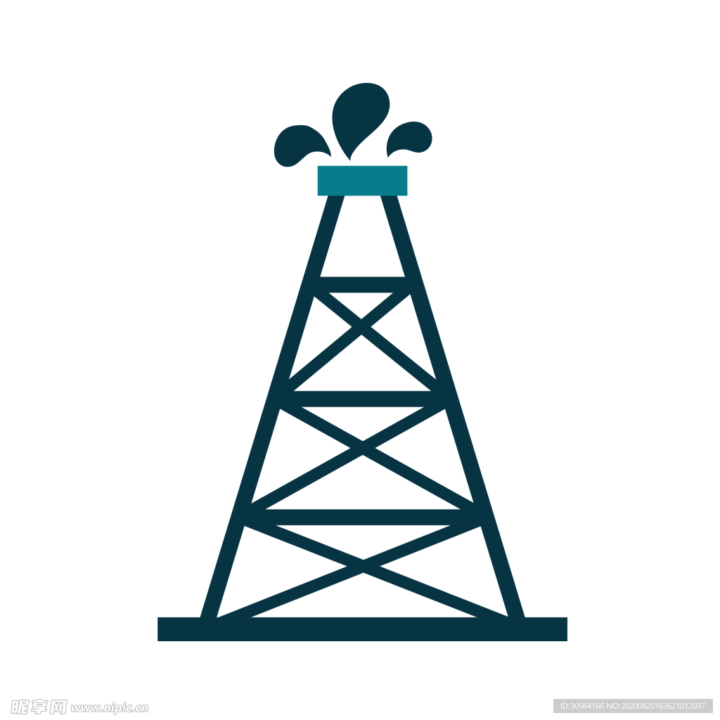 油井标志标识图标背景素材