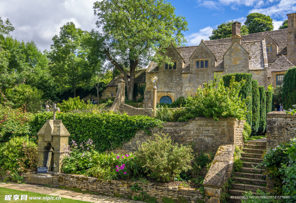 中世纪田园风景摄影图