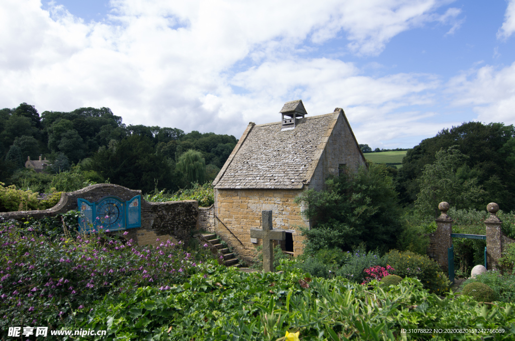 中世纪田园风景摄影图