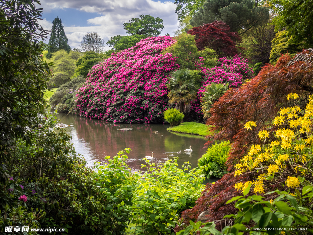 中世纪田园风景摄影图
