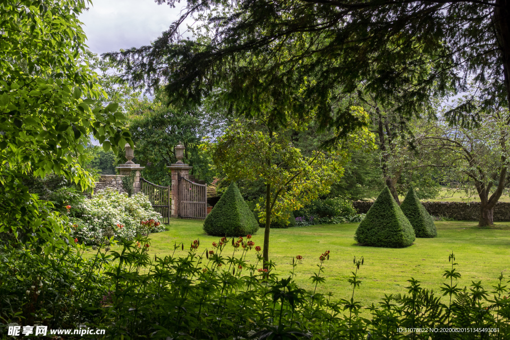 中世纪田园风景摄影图