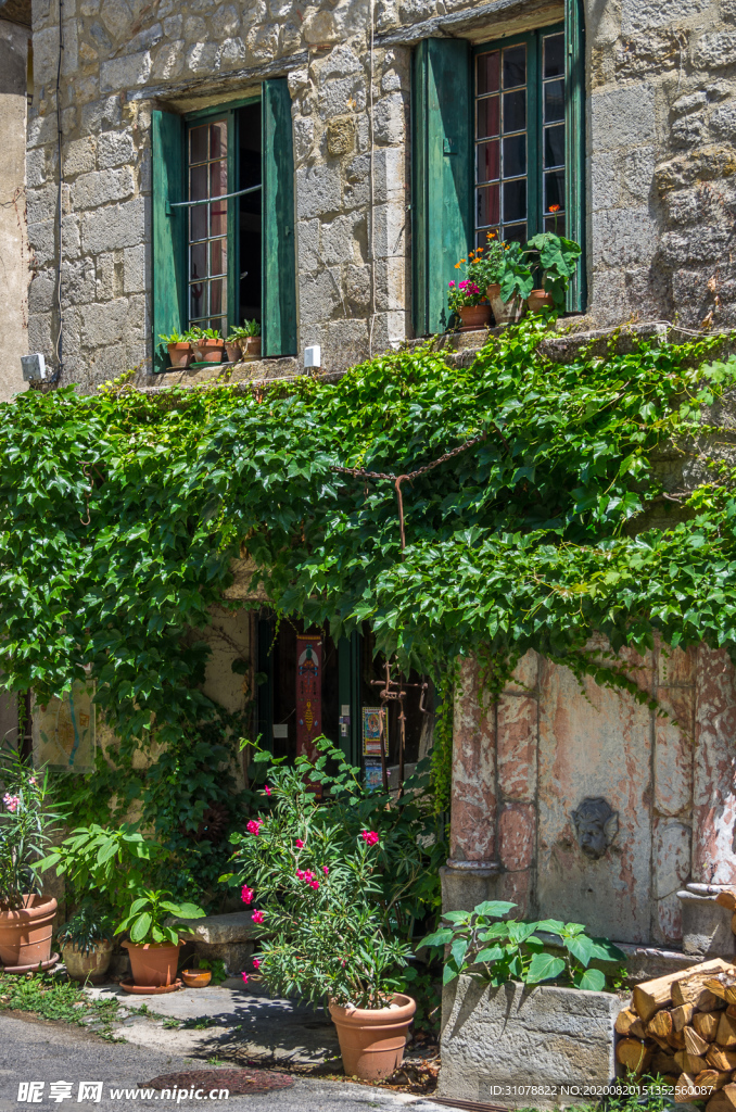 中世纪田园风景摄影图