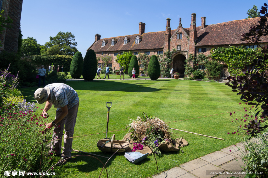 中世纪田园风景摄影图