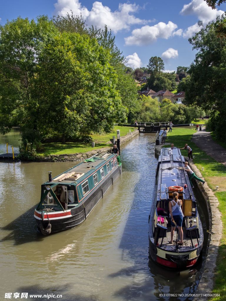 中世纪田园风景摄影图
