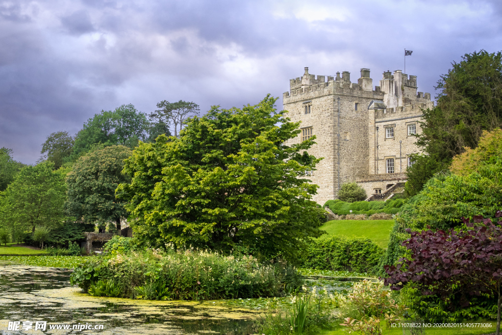 中世纪田园风景摄影图