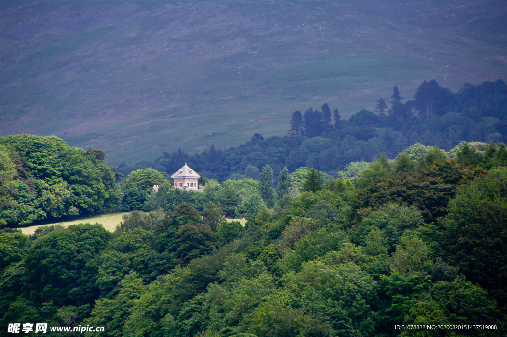 中世纪田园风景摄影图