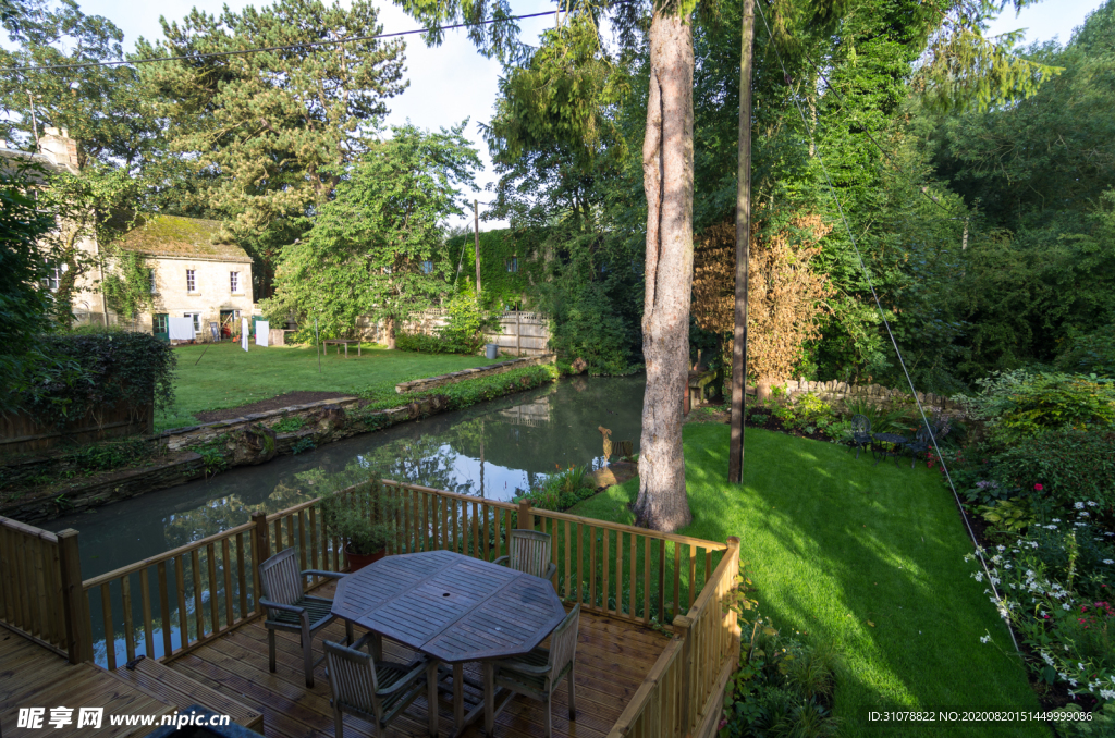 中世纪田园风景摄影图