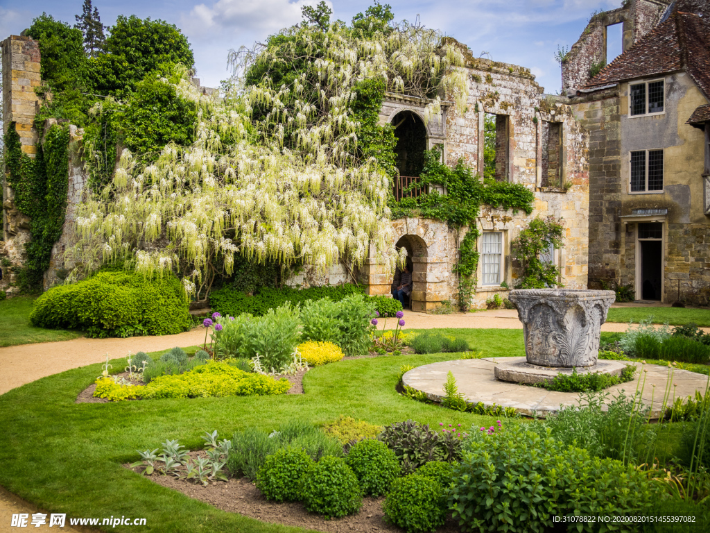 中世纪田园风景摄影图