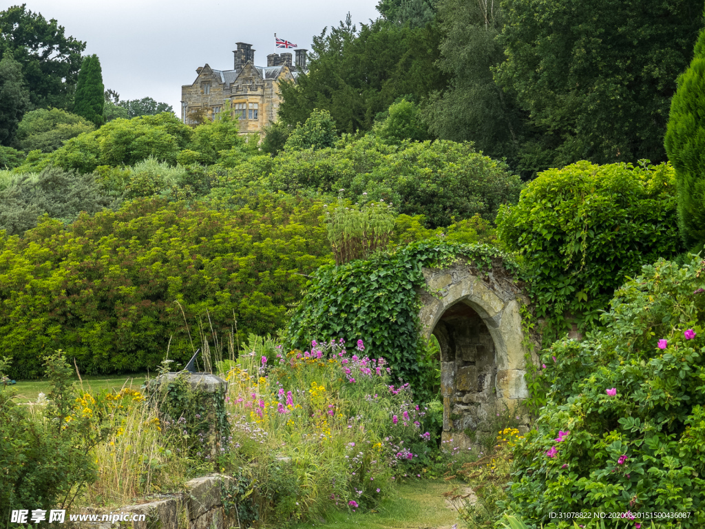 中世纪田园风景摄影图