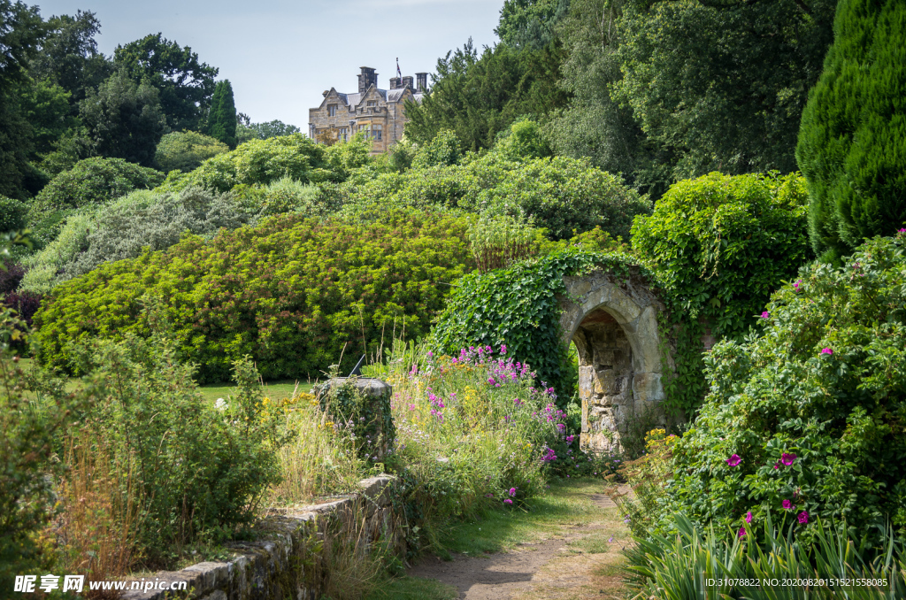 中世纪田园风景摄影图