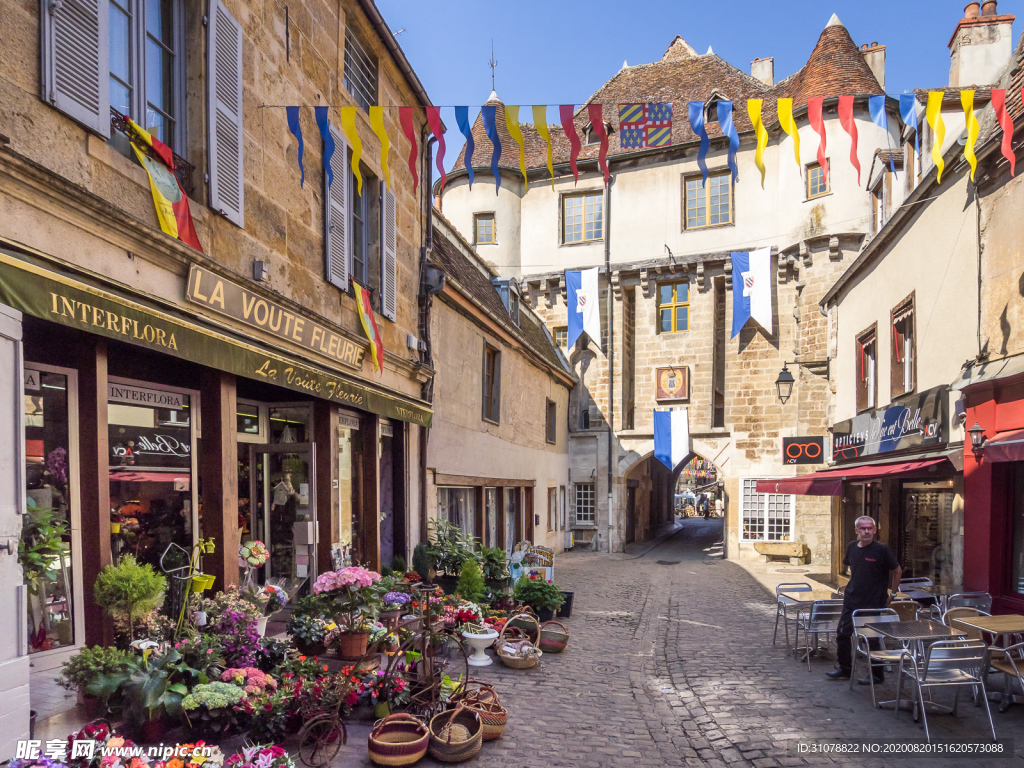 中世纪田园风景摄影图